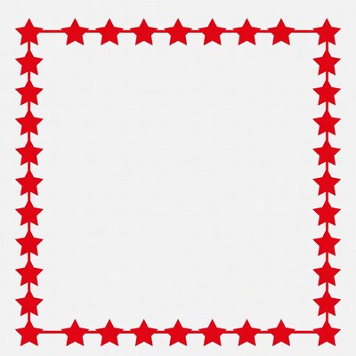 Red Star Border Frame