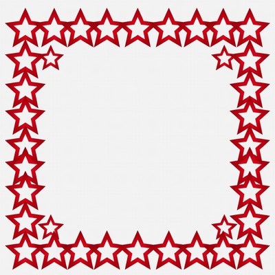 Red Star Border Frame