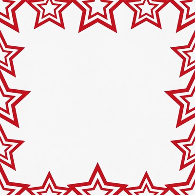 Red Star Border Frame