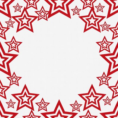 Red Star Border Frame