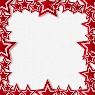 Red Star Border Frame