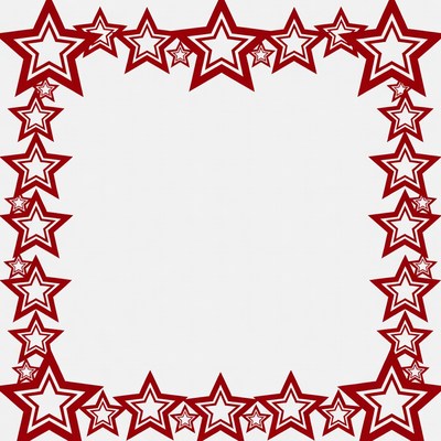 Red Star Border Frame