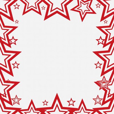 Red Star Border Frame