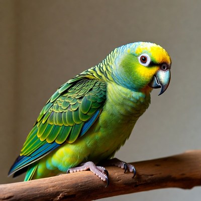 Green-cheeked Parakeet perched on branch