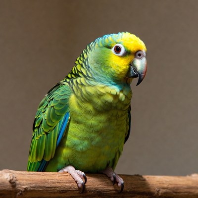 Green-cheeked Parakeet perched on branch