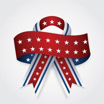 Red White Blue Patriotic Ribbon