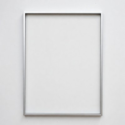 Empty Silver Picture Frame