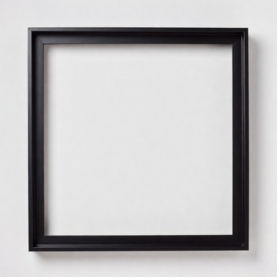 Empty Black Picture Frame