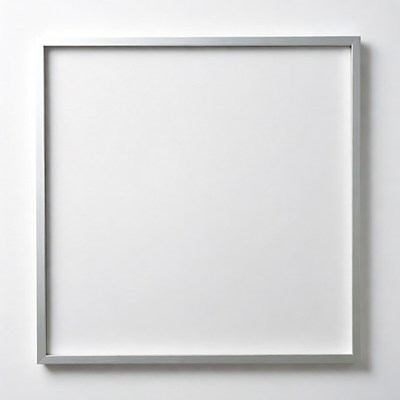 Empty White Picture Frame