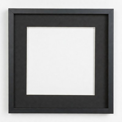 Empty Black Picture Frame