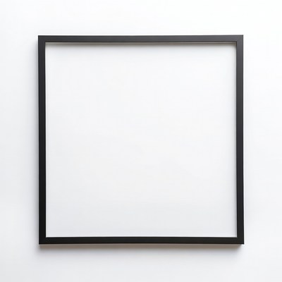 Black Empty Picture Frame