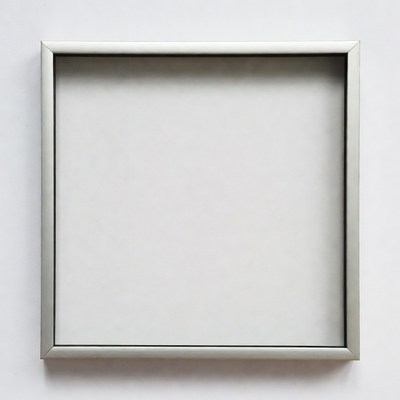 Empty Silver Picture Frame