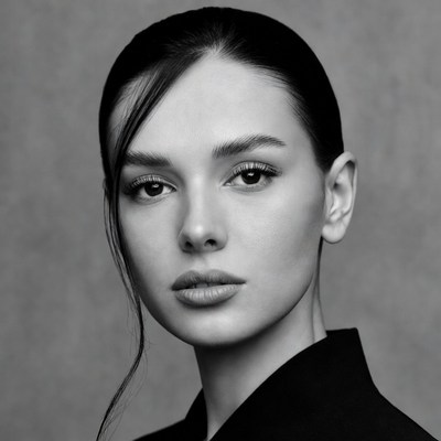 Beautiful woman close-up portrait