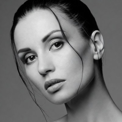 Beautiful woman close-up portrait