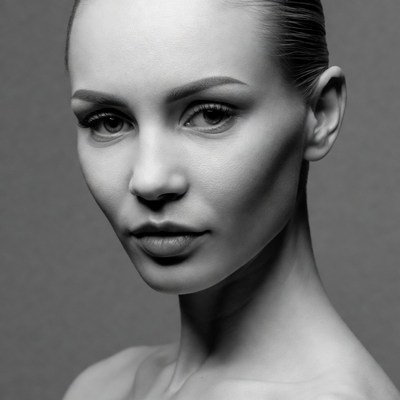 Beautiful woman close-up portrait