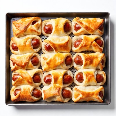 Pigs in a Blanket in Baking Tray