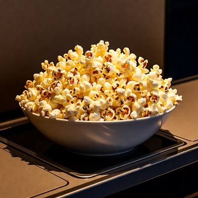 Large Bowl of Popcorn