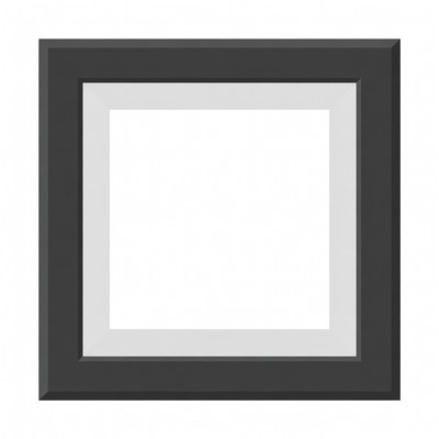 Empty Black Picture Frame