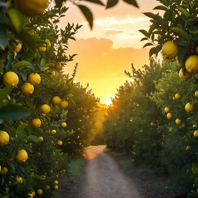 Lemon Grove Path at Sunset