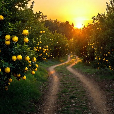 Lemon Grove Path at Sunset