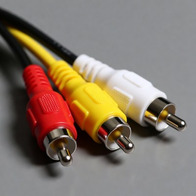 Red White Yellow RCA Cables