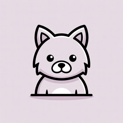 Cute Pomeranian Dog Illustration