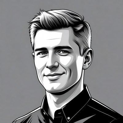 Smiling young man portrait