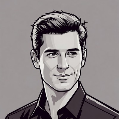 Handsome man smiling in portrait