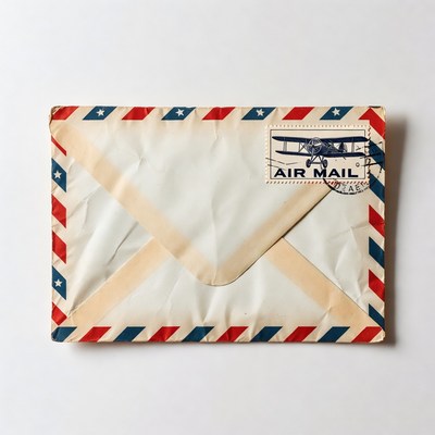 Vintage Air Mail Envelope