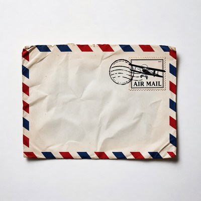 Vintage Air Mail Envelope