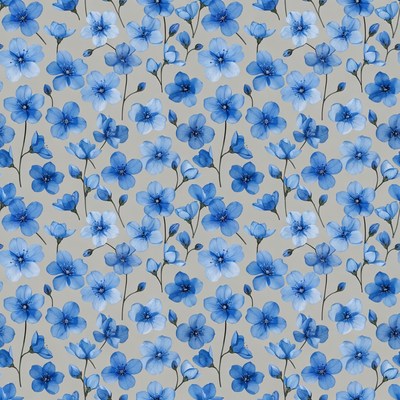 Blue Forget-Me-Not Flowers Pattern