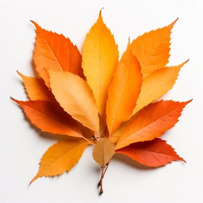 Autumn Orange Maple Leaves