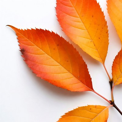 Autumn Orange Maple Leaves