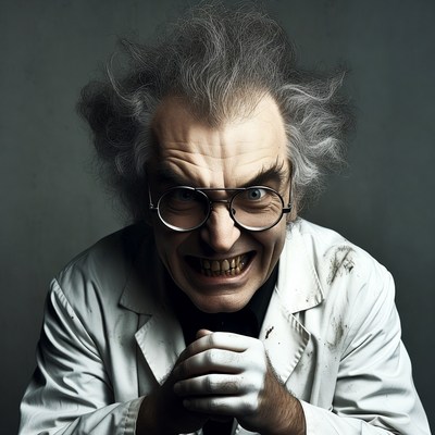 Mad Scientist Laughing Maniacally