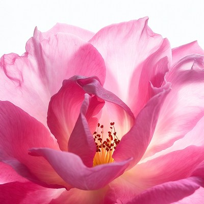 Pink Rose Bloom Closeup