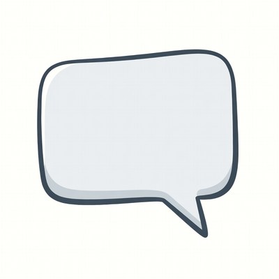 Empty Speech Bubble Illustration