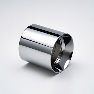 Shiny Chrome Cylindrical Fitting