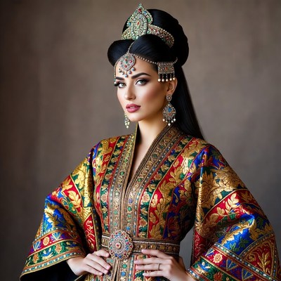 Indian woman in ornate bridal attire