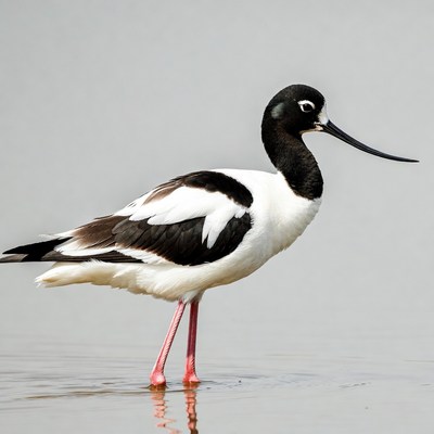 Black-necked Stilt standing in water