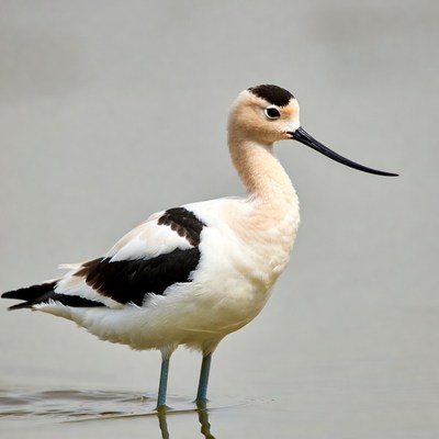 Black-necked Stilt standing in water