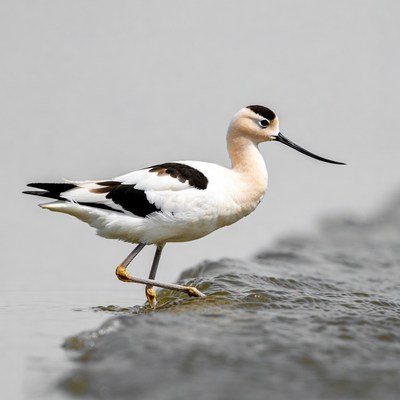 Black-winged Stilt standing in water