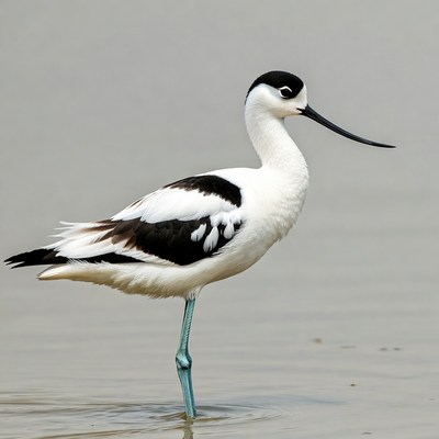 Black-necked Stilt standing in water