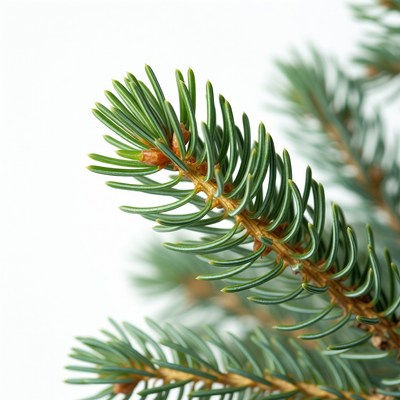 Closeup of green pine needles