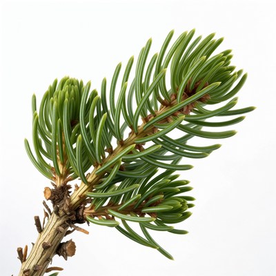 Closeup of fresh green pine needles