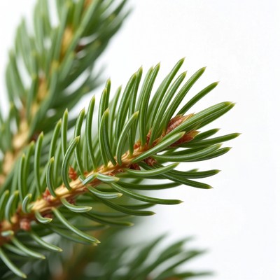 Closeup of green pine needles