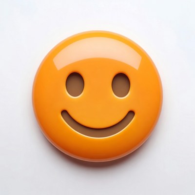 Smiling Orange Emoji