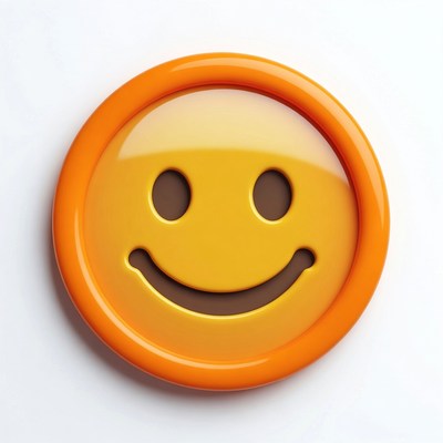 3D Yellow Smiley Face Emoji