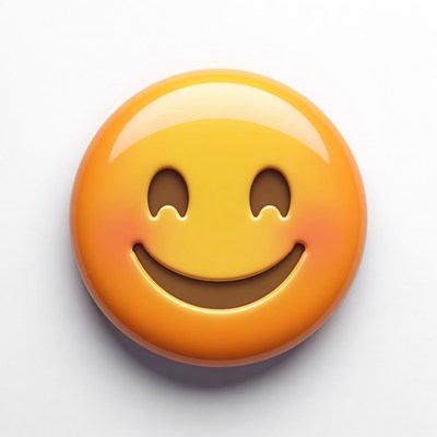 Smiling Yellow Emoji Face