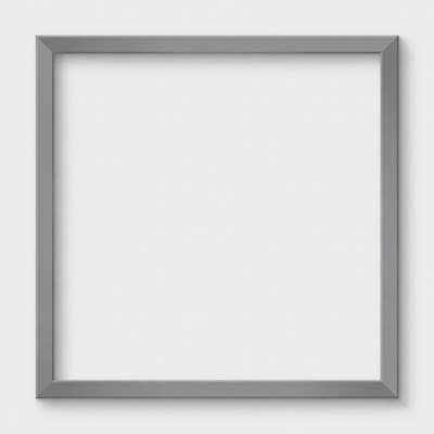 Empty Gray Picture Frame