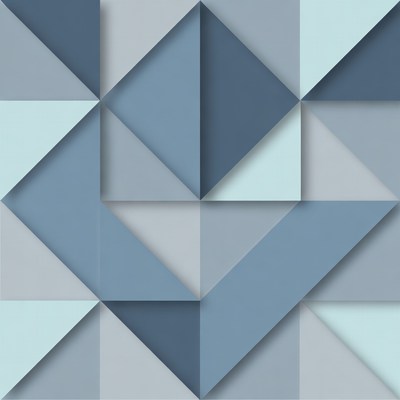 Blue Gray Triangular Geometric Pattern